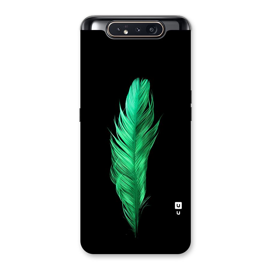 Beautiful Green Feather Back Case for Galaxy A80