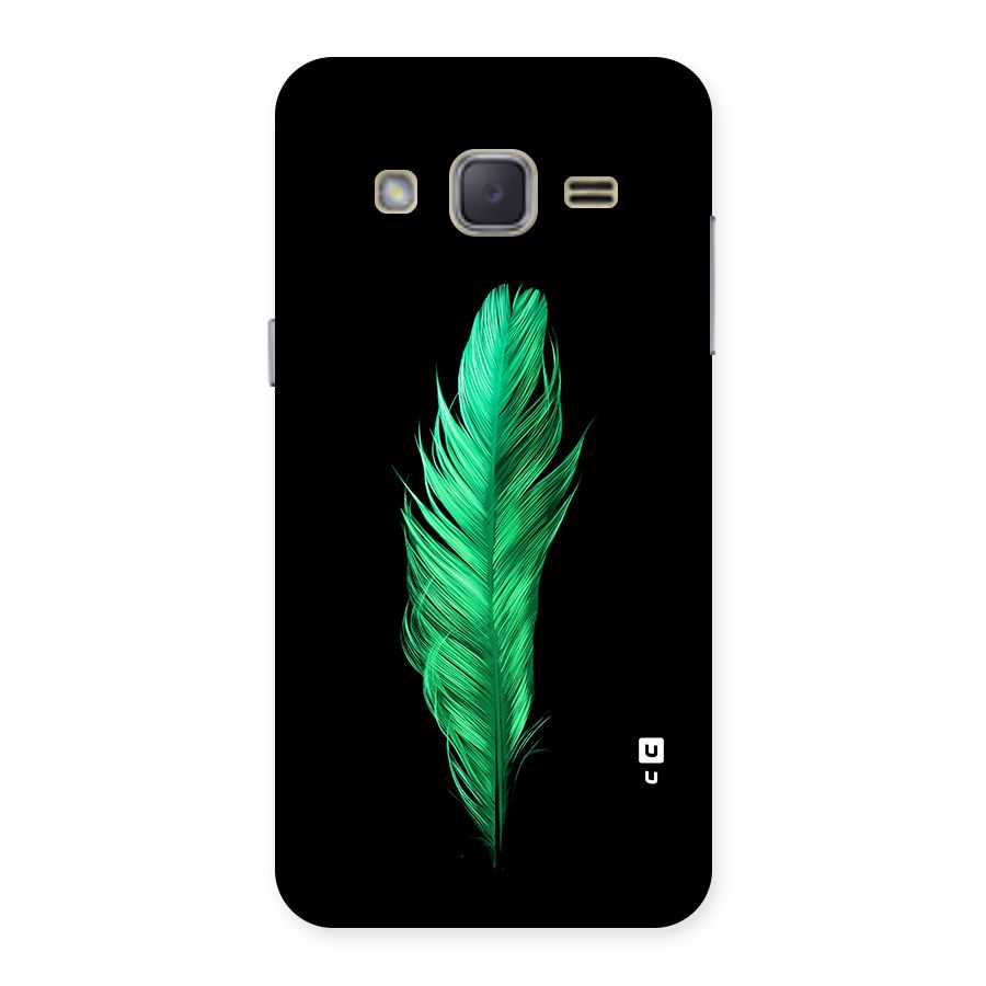 Beautiful Green Feather Back Case for Galaxy J2