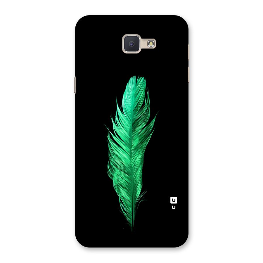 Beautiful Green Feather Back Case for Galaxy J5 Prime