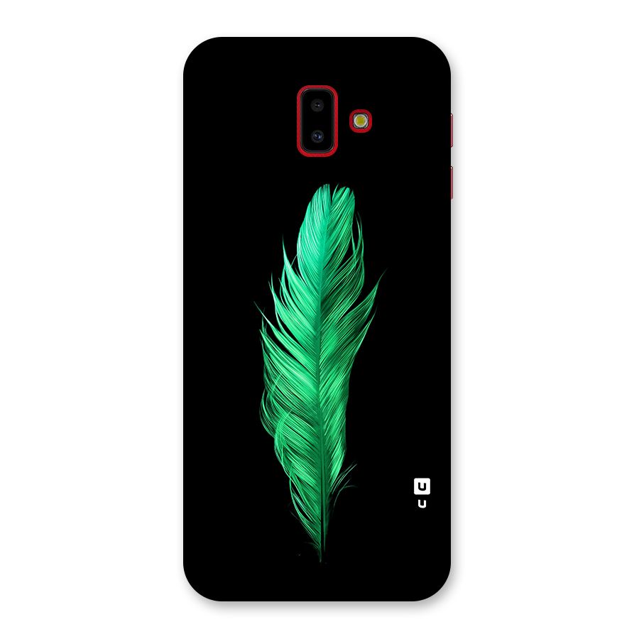 Beautiful Green Feather Back Case for Galaxy J6 Plus