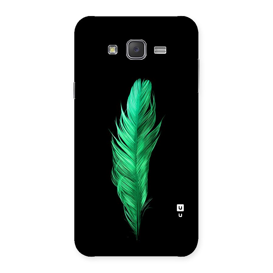 Beautiful Green Feather Back Case for Galaxy J7