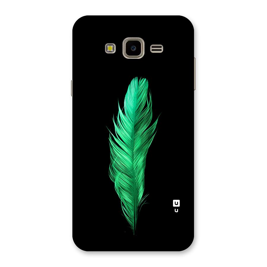 Beautiful Green Feather Back Case for Galaxy J7 Nxt