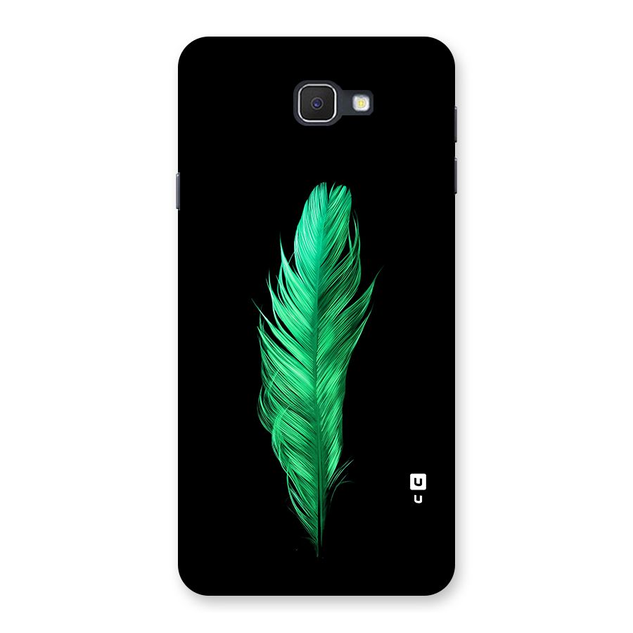 Beautiful Green Feather Back Case for Galaxy J7 Prime
