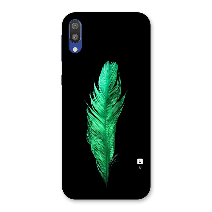 Beautiful Green Feather Back Case for Galaxy M10