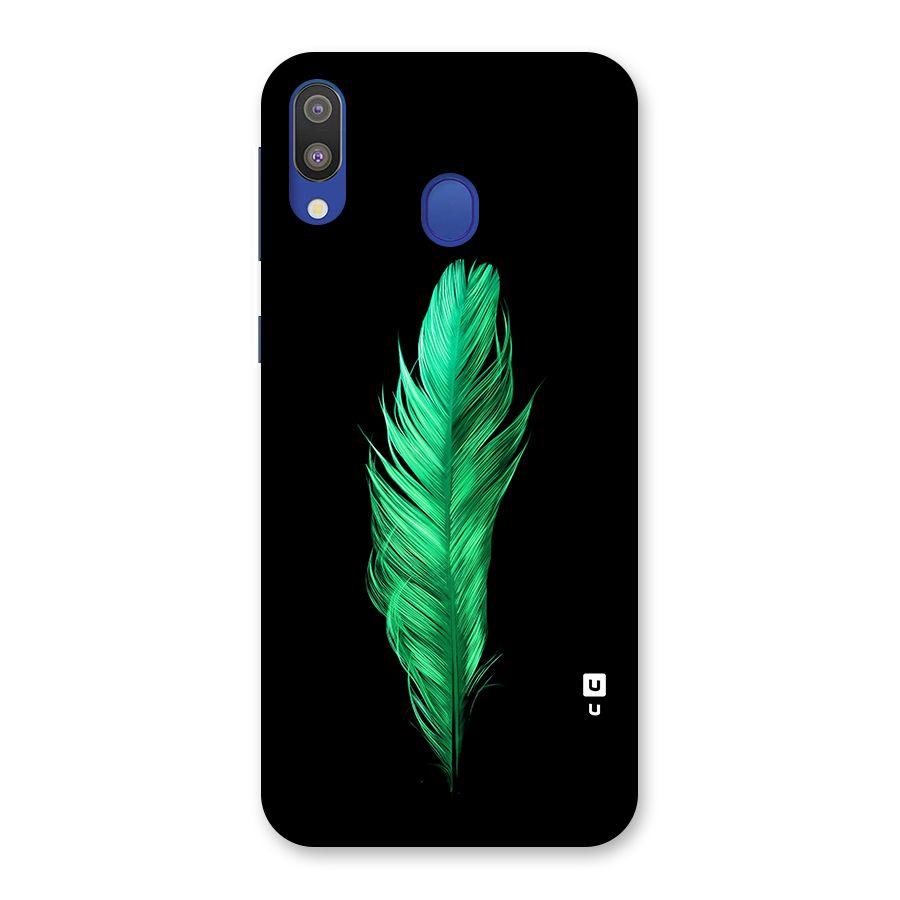 Beautiful Green Feather Back Case for Galaxy M20