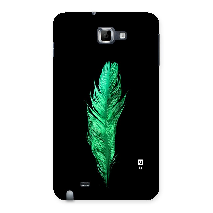 Beautiful Green Feather Back Case for Galaxy Note