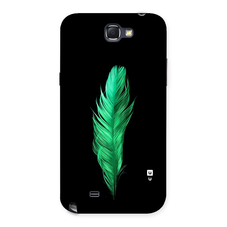 Beautiful Green Feather Back Case for Galaxy Note 2
