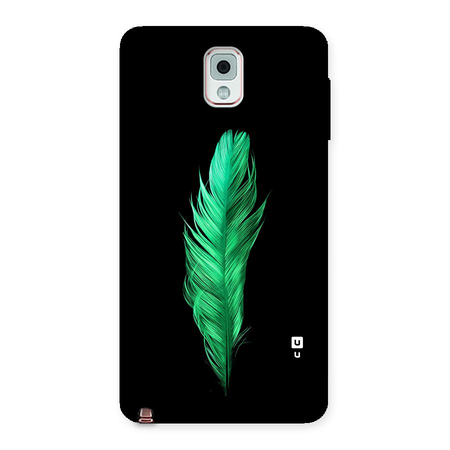 Beautiful Green Feather Back Case for Galaxy Note 3