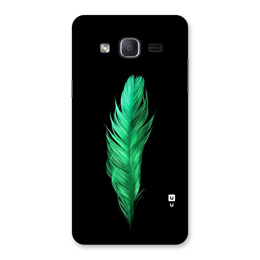Beautiful Green Feather Back Case for Galaxy On7 2015