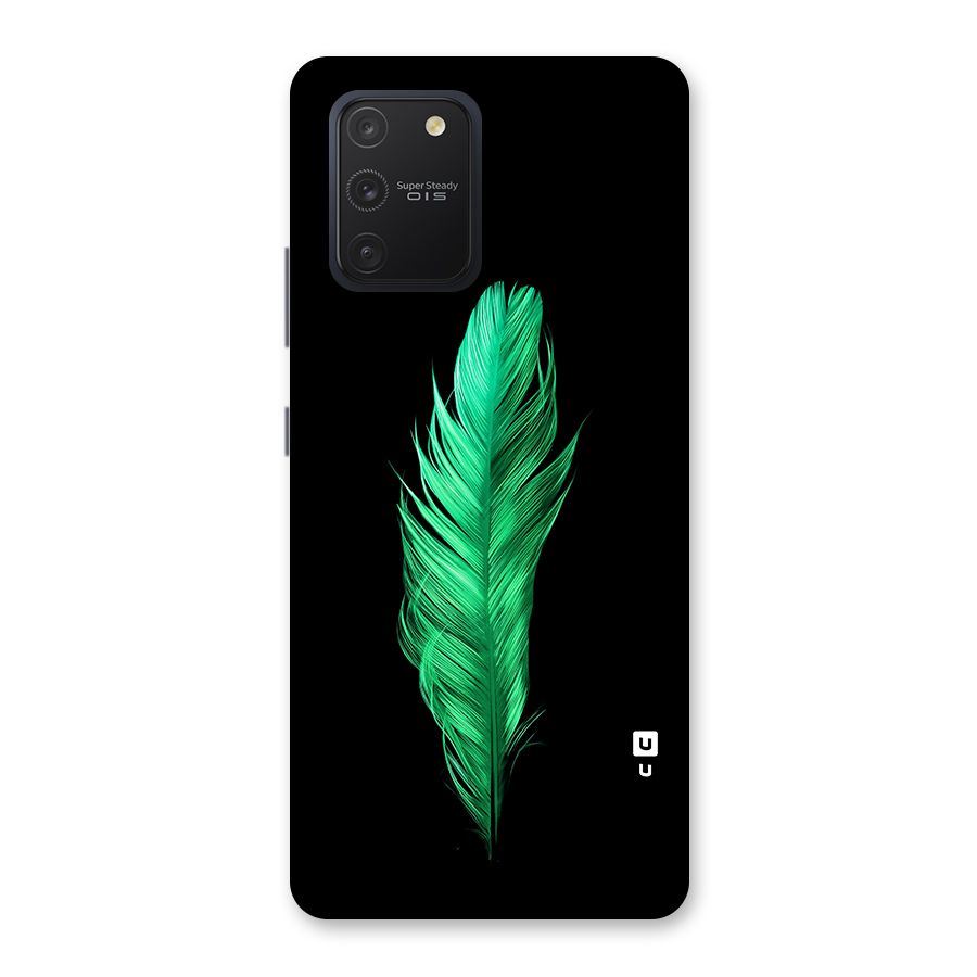 Beautiful Green Feather Back Case for Galaxy S10 Lite