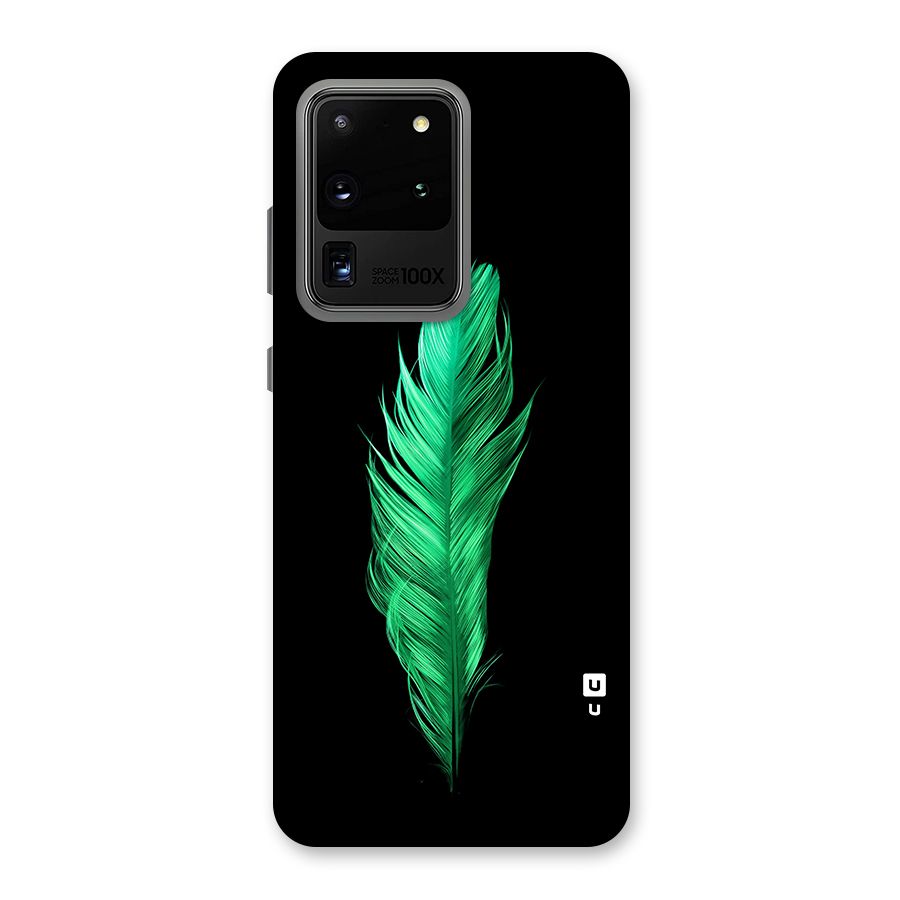 Beautiful Green Feather Back Case for Galaxy S20 Ultra