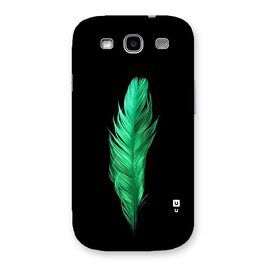 Beautiful Green Feather Back Case for Galaxy S3