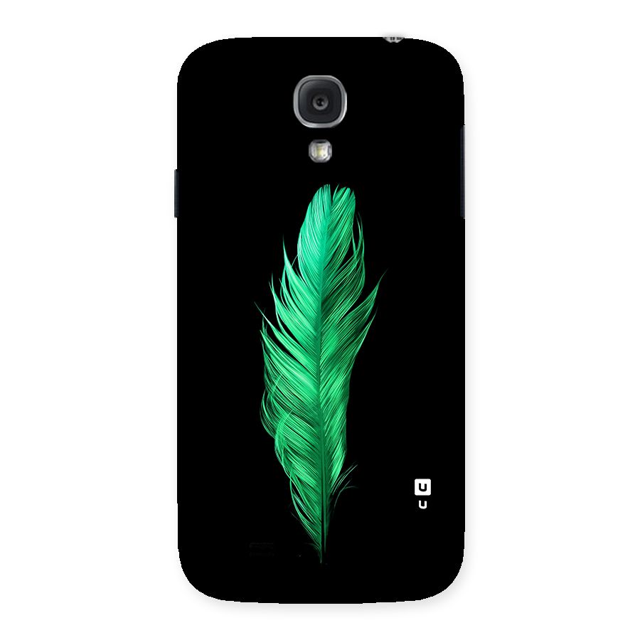 Beautiful Green Feather Back Case for Galaxy S4