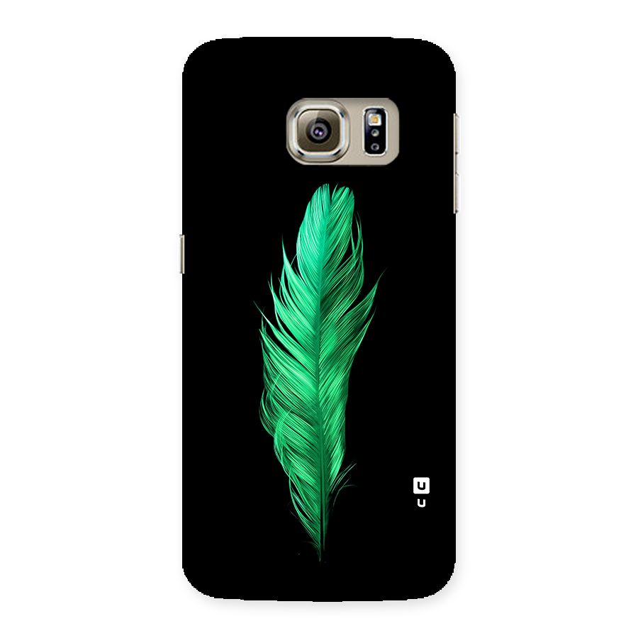Beautiful Green Feather Back Case for Galaxy S6 edge