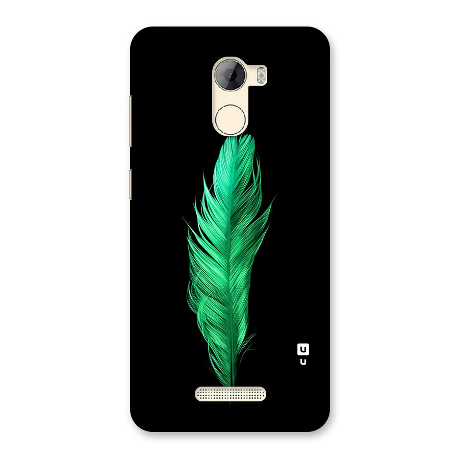 Beautiful Green Feather Back Case for Gionee A1 LIte