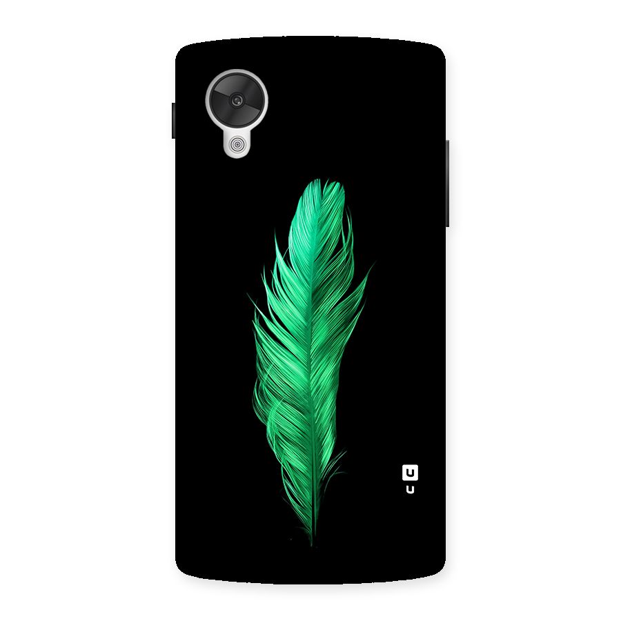 Beautiful Green Feather Back Case for Google Nexus 5