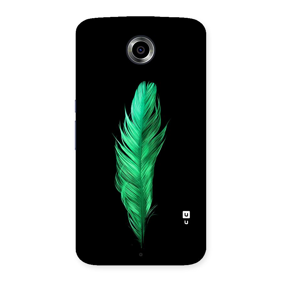 Beautiful Green Feather Back Case for Google Nexus 6