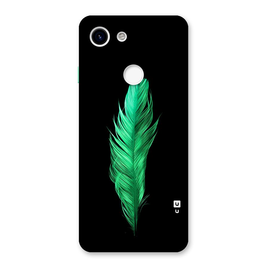 Beautiful Green Feather Back Case for Google Pixel 3