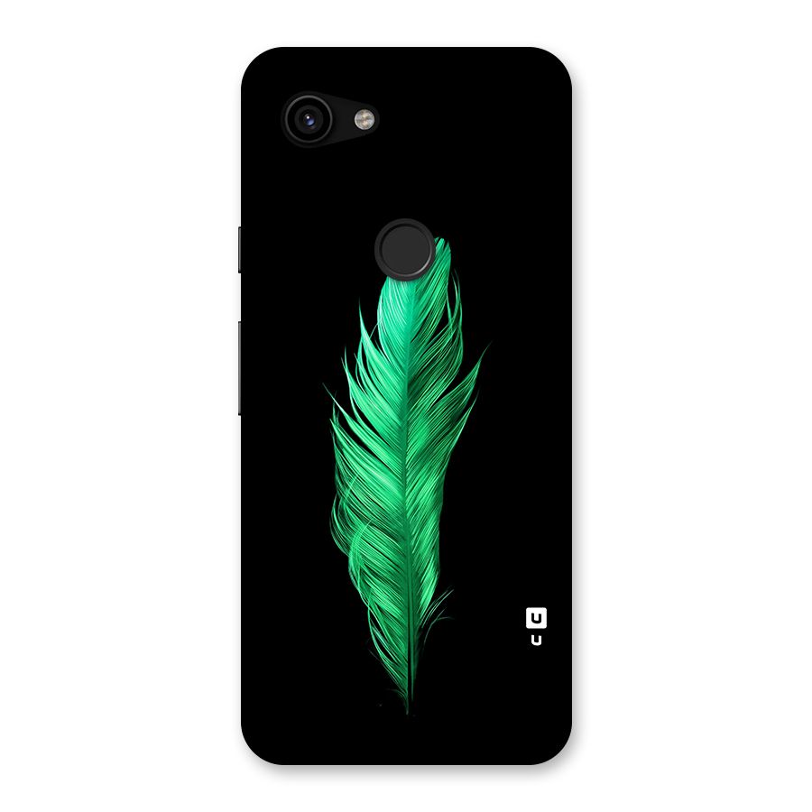 Beautiful Green Feather Back Case for Google Pixel 3a
