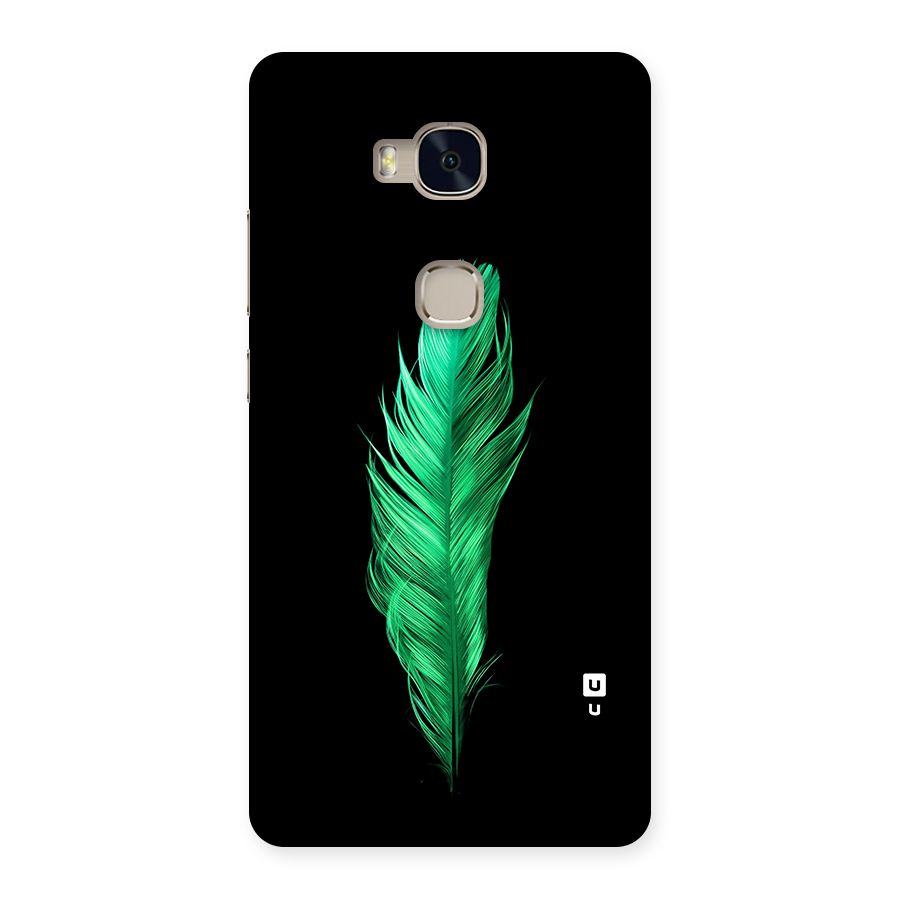 Beautiful Green Feather Back Case for Honor 5X