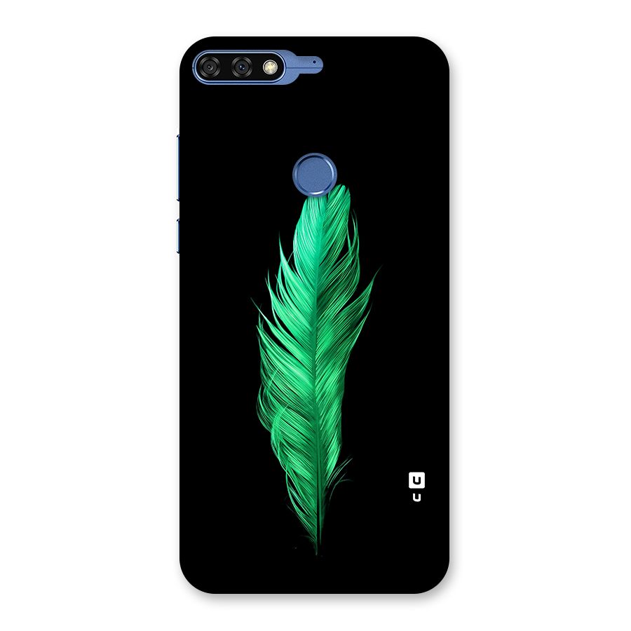 Beautiful Green Feather Back Case for Honor 7C