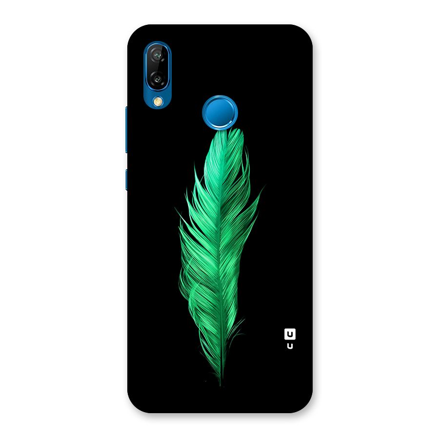 Beautiful Green Feather Back Case for Huawei P20 Lite