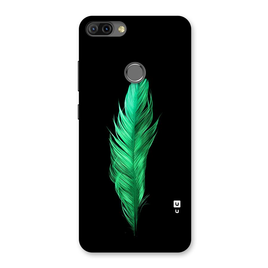 Beautiful Green Feather Back Case for Infinix Hot 6 Pro