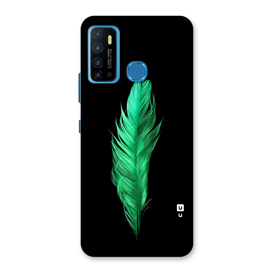 Beautiful Green Feather Back Case for Infinix Hot 9