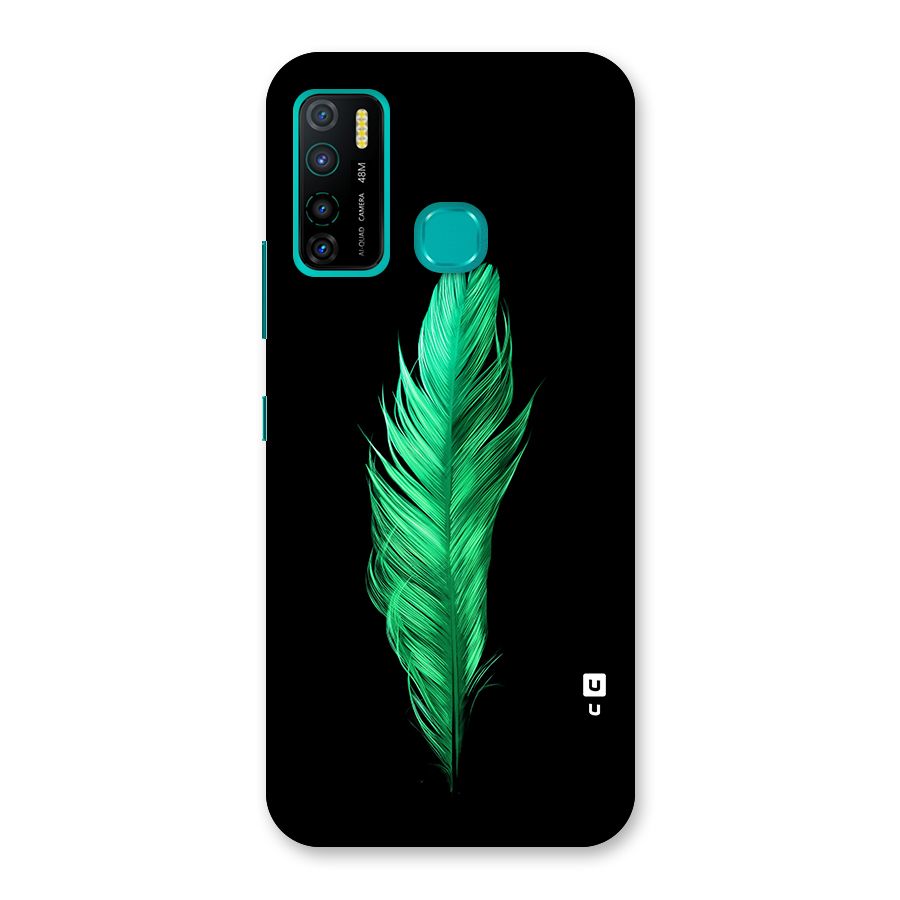 Beautiful Green Feather Back Case for Infinix Hot 9 Pro