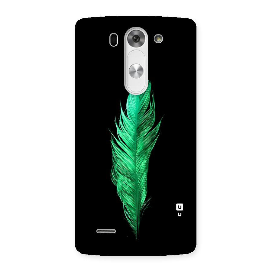 Beautiful Green Feather Back Case for LG G3 Mini
