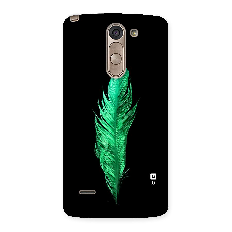 Beautiful Green Feather Back Case for LG G3 Stylus