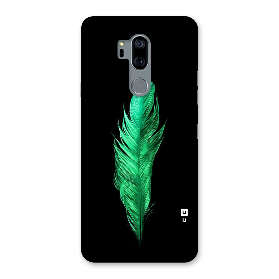 Beautiful Green Feather Back Case for LG G7