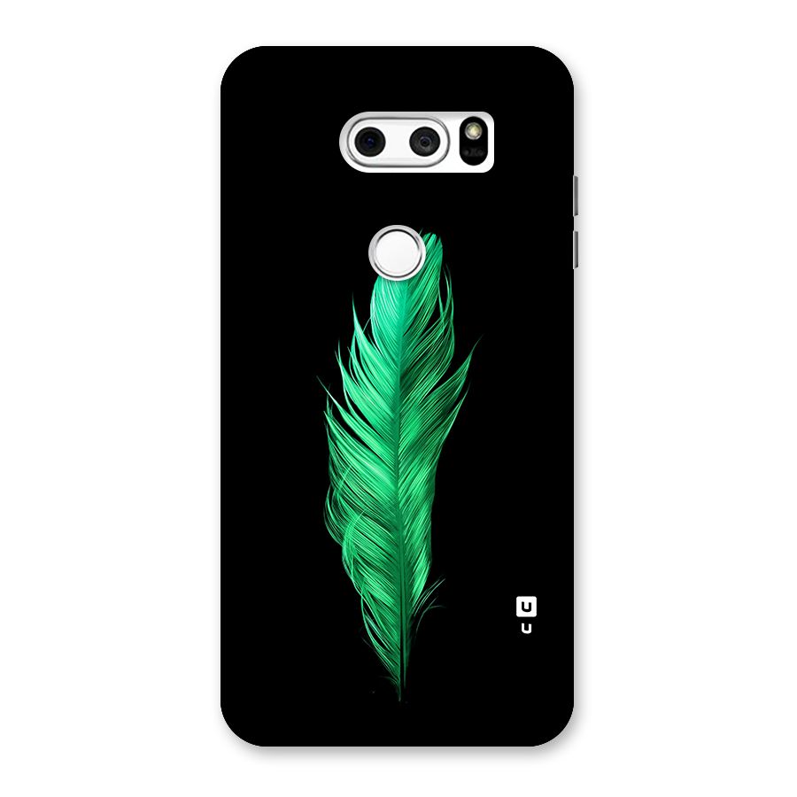 Beautiful Green Feather Back Case for LG V30
