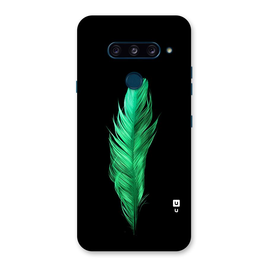 Beautiful Green Feather Back Case for LG  V40 ThinQ