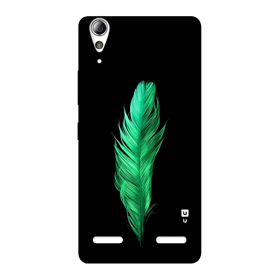 Beautiful Green Feather Back Case for Lenovo A6000