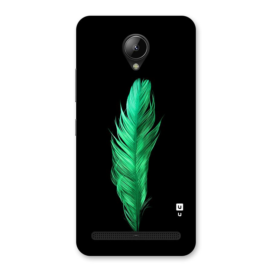 Beautiful Green Feather Back Case for Lenovo C2