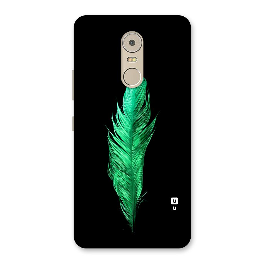 Beautiful Green Feather Back Case for Lenovo K6 Note