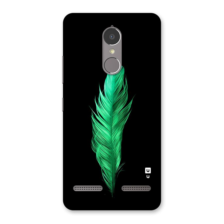Beautiful Green Feather Back Case for Lenovo K6 Power