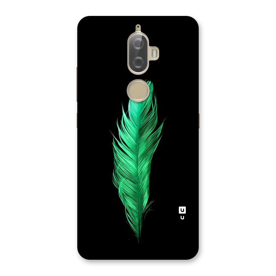 Beautiful Green Feather Back Case for Lenovo K8 Plus
