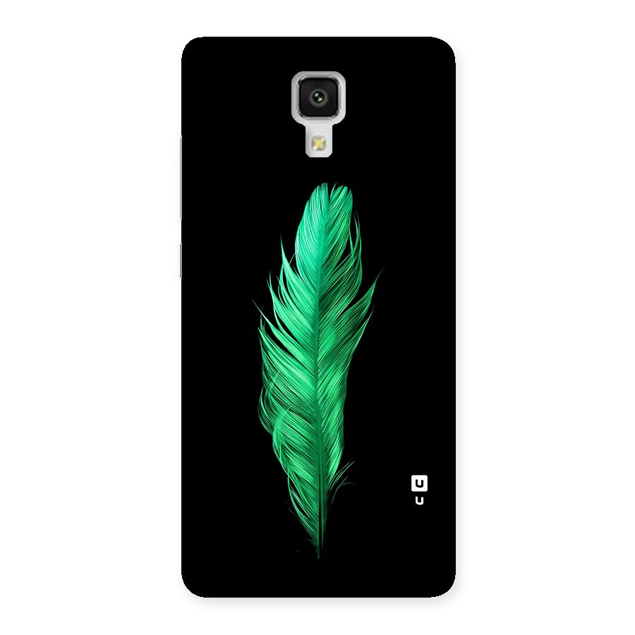 Beautiful Green Feather Back Case for Mi4