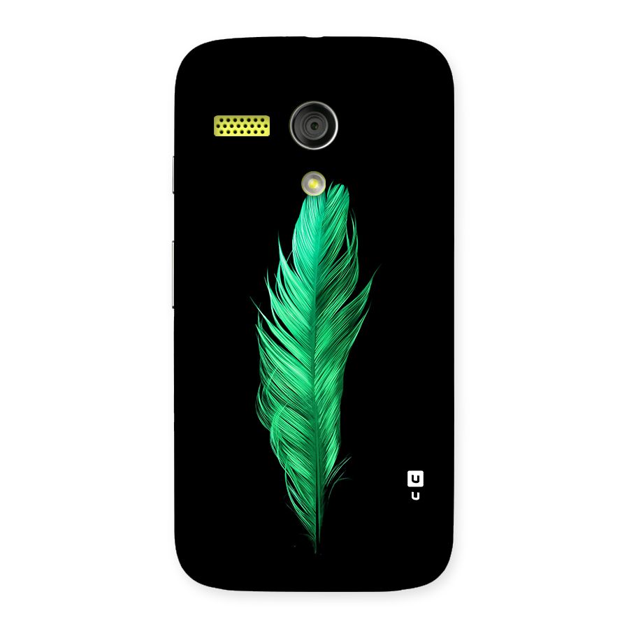 Beautiful Green Feather Back Case for Moto G