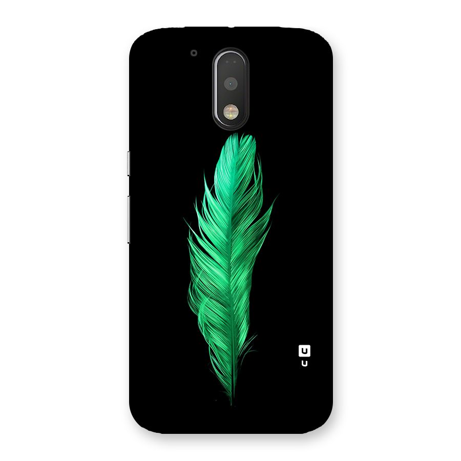 Beautiful Green Feather Back Case for Moto G4 Plus