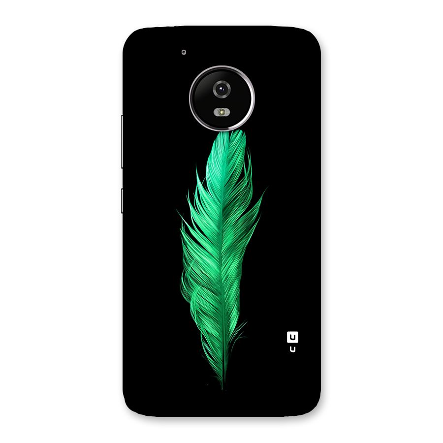 Beautiful Green Feather Back Case for Moto G5
