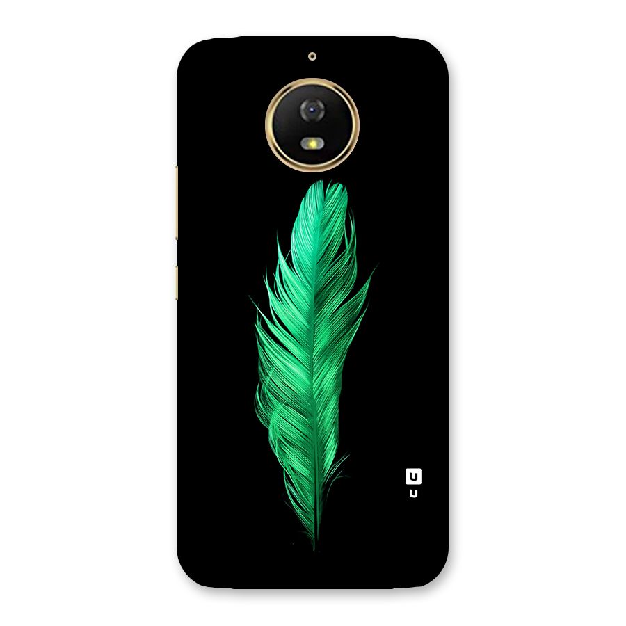 Beautiful Green Feather Back Case for Moto G5s