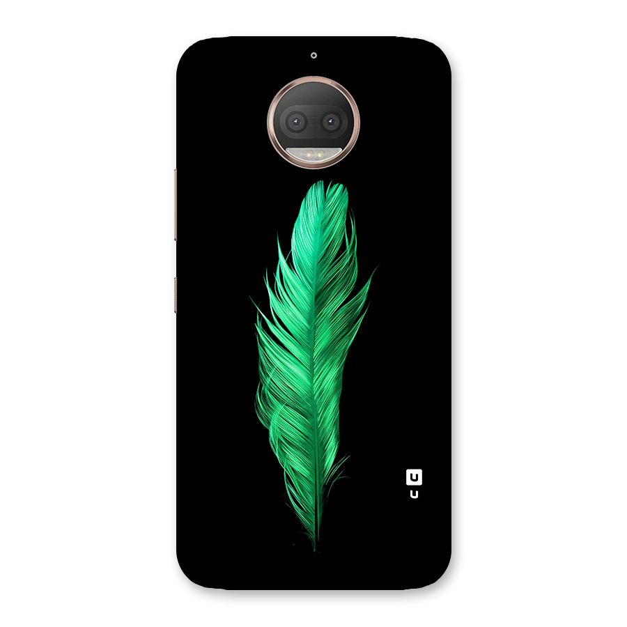 Beautiful Green Feather Back Case for Moto G5s Plus