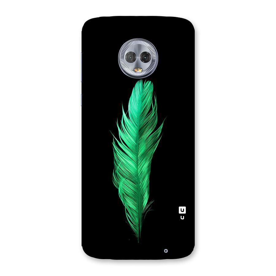 Beautiful Green Feather Back Case for Moto G6 Plus