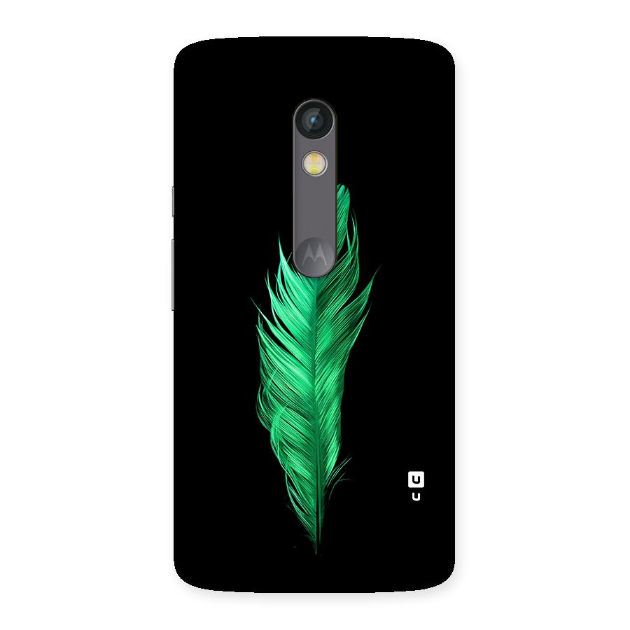 Beautiful Green Feather Back Case for Moto X Play