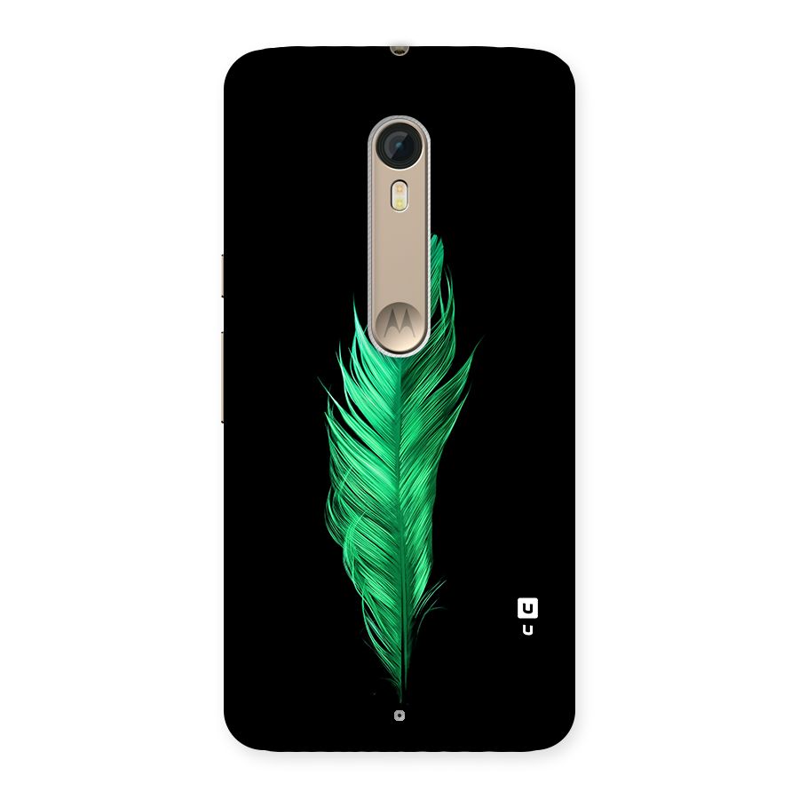 Beautiful Green Feather Back Case for Moto X Style