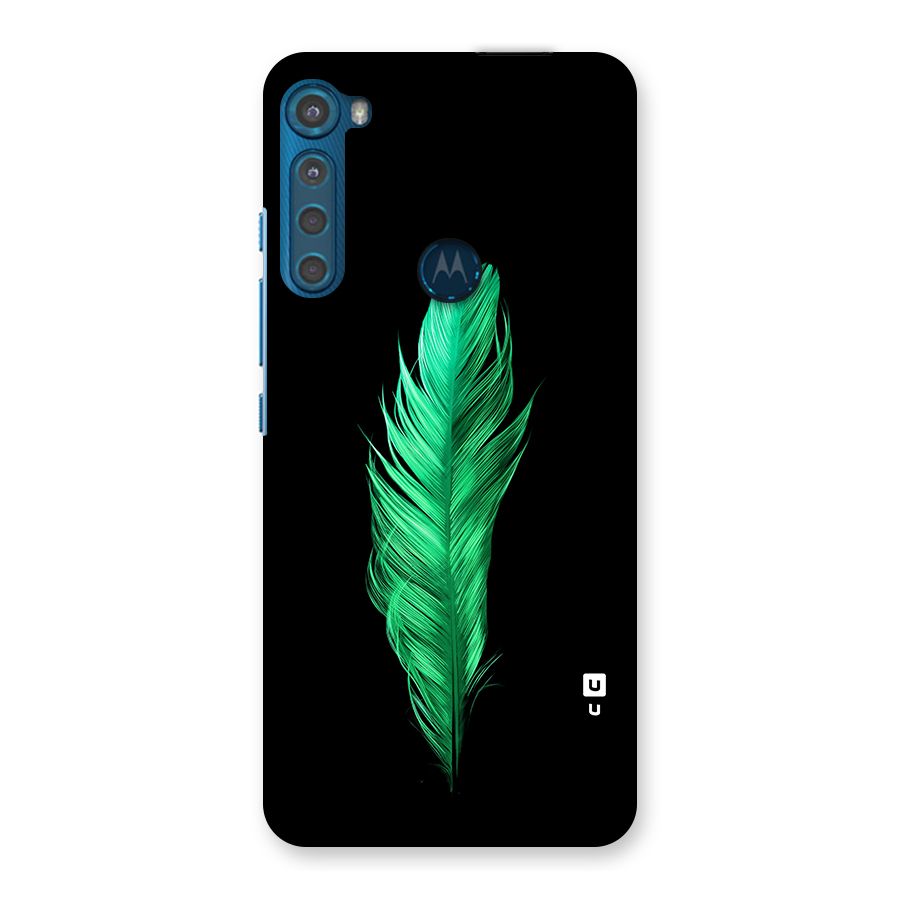 Beautiful Green Feather Back Case for Motorola One Fusion Plus