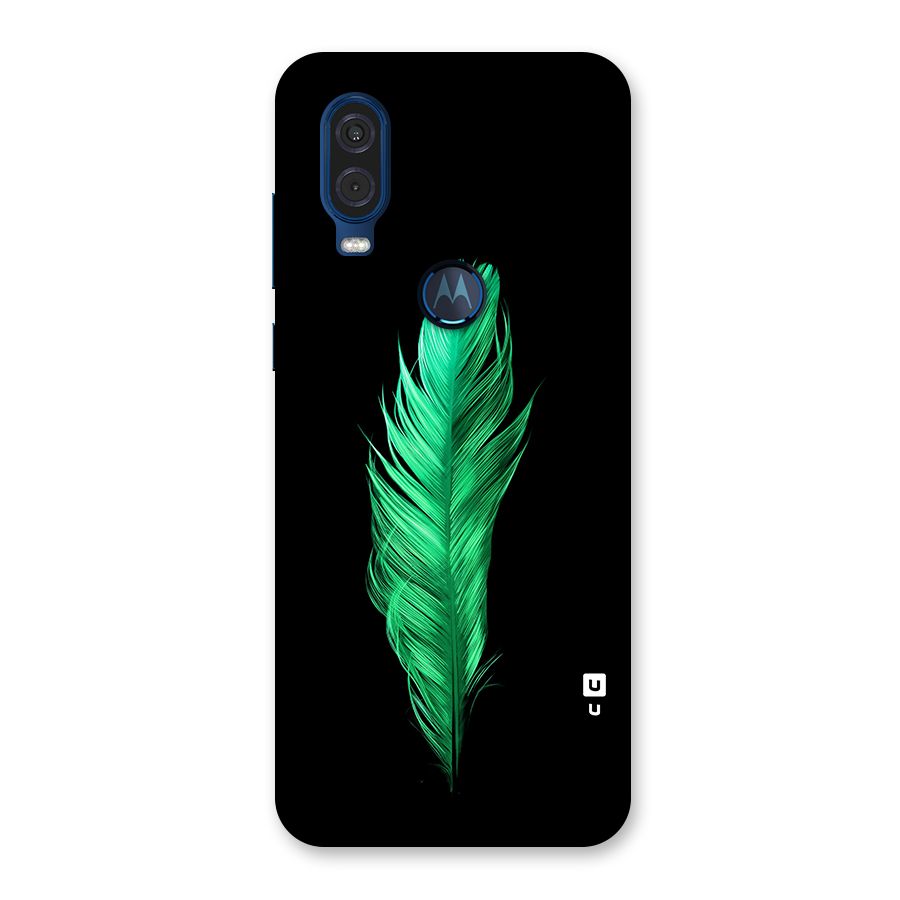 Beautiful Green Feather Back Case for Motorola One Vision